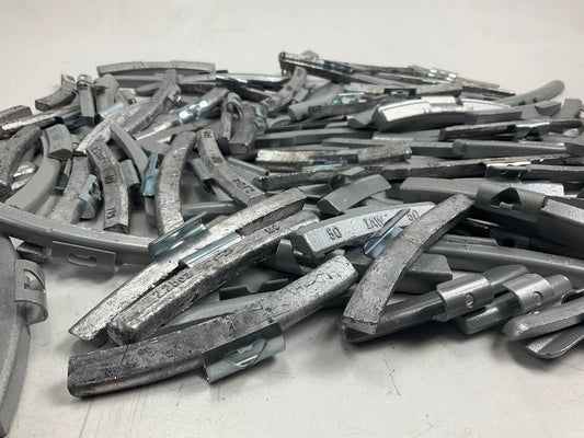 15 LBS - Mixed Lot Clip-On Wheel Balancing Weights, Assorted Sizes - UNUSED