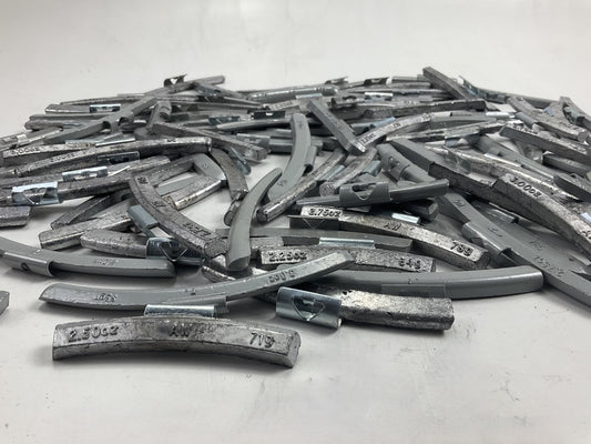 15 LBS - Mixed Lot Clip-On Wheel Balancing Weights, Assorted Sizes - UNUSED