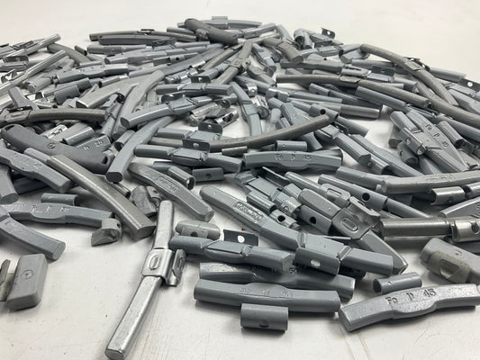 15 LBS - Mixed Lot Clip-On Wheel Balancing Weights, Assorted Sizes - UNUSED
