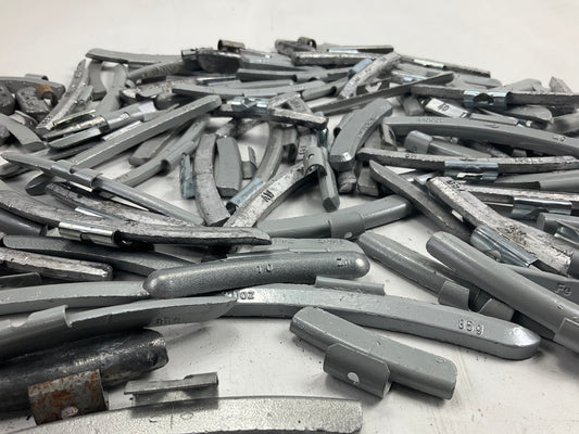 15 LBS - Mixed Lot Clip-On Wheel Balancing Weights, Assorted Sizes - UNUSED