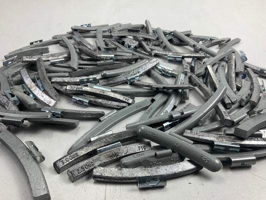 15 LBS - Mixed Lot Clip-On Wheel Balancing Weights, Assorted Sizes - UNUSED