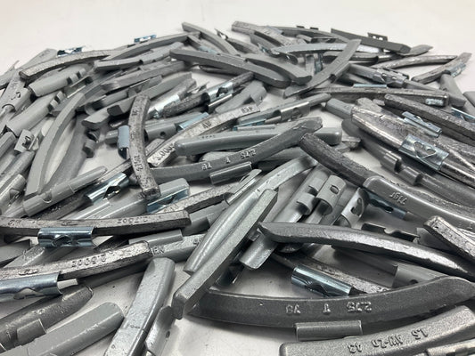 15 LBS - Mixed Lot Clip-On Wheel Balancing Weights, Assorted Sizes - UNUSED