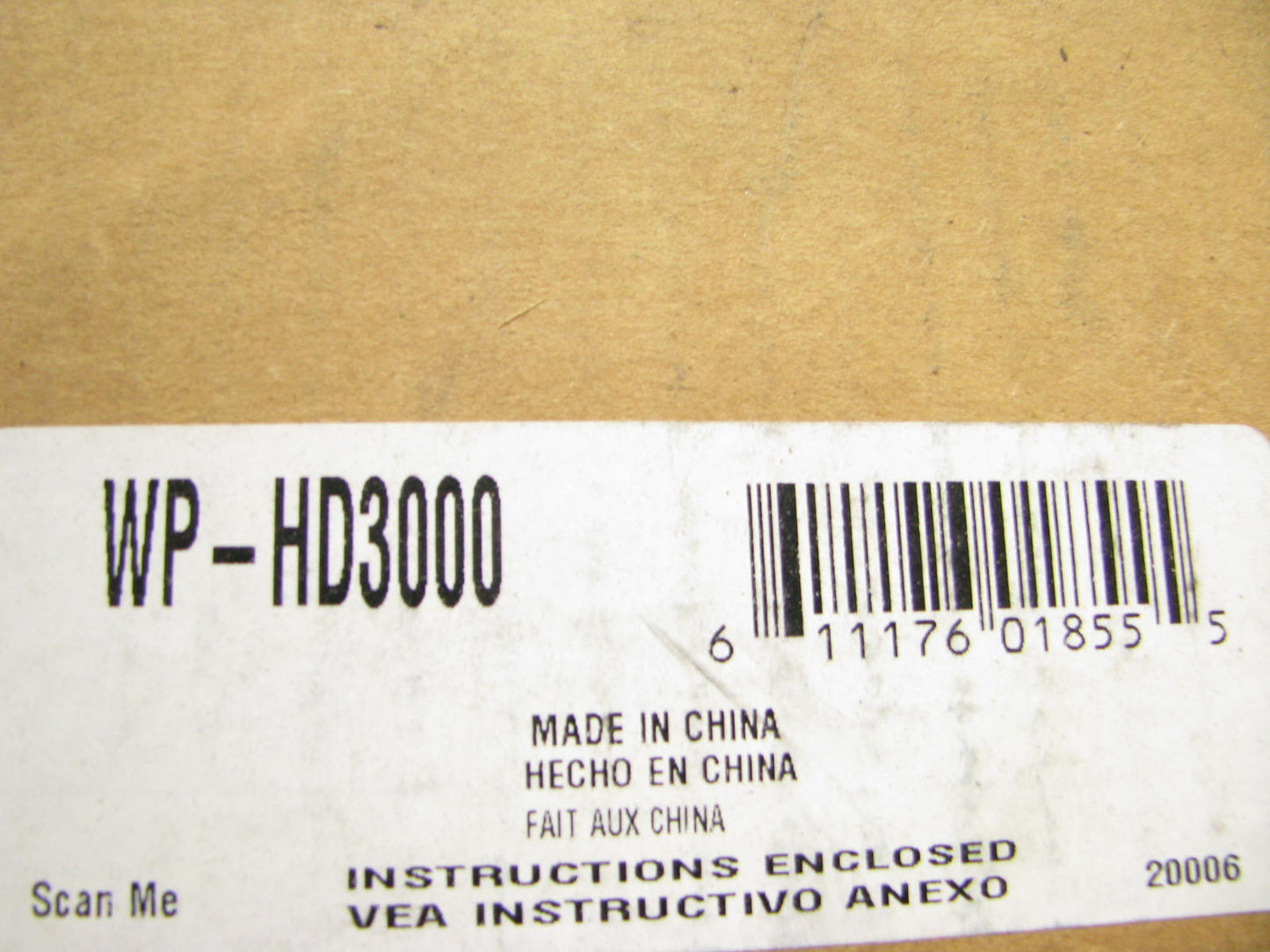 NEW - OUT OF BOX WP-HD3000 Heavy Duty Water Pump