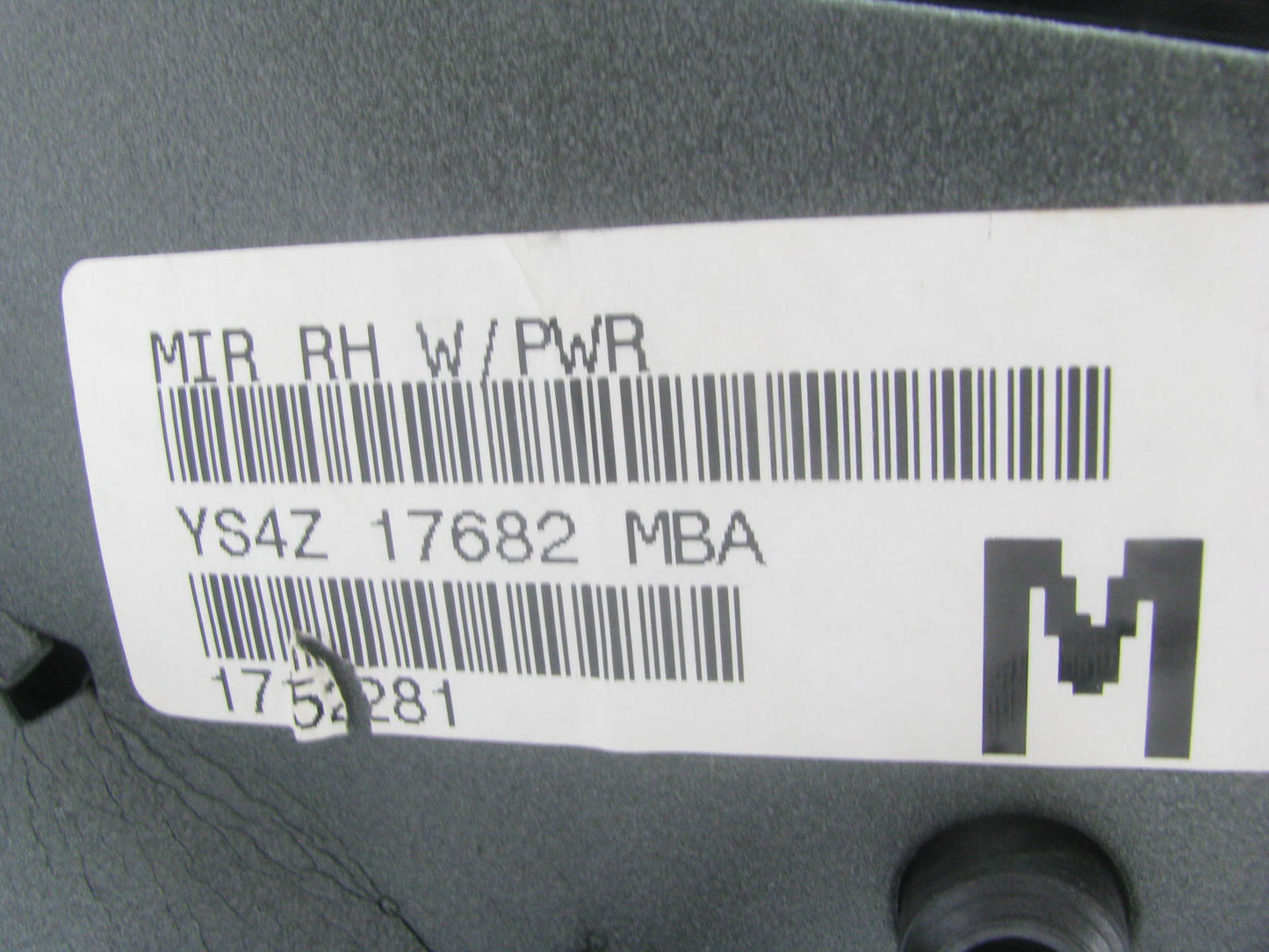NEW - OUT OF BOX FORD YS4Z-17682-MBA Front Right Rear View Mirror 2000-02 Focus