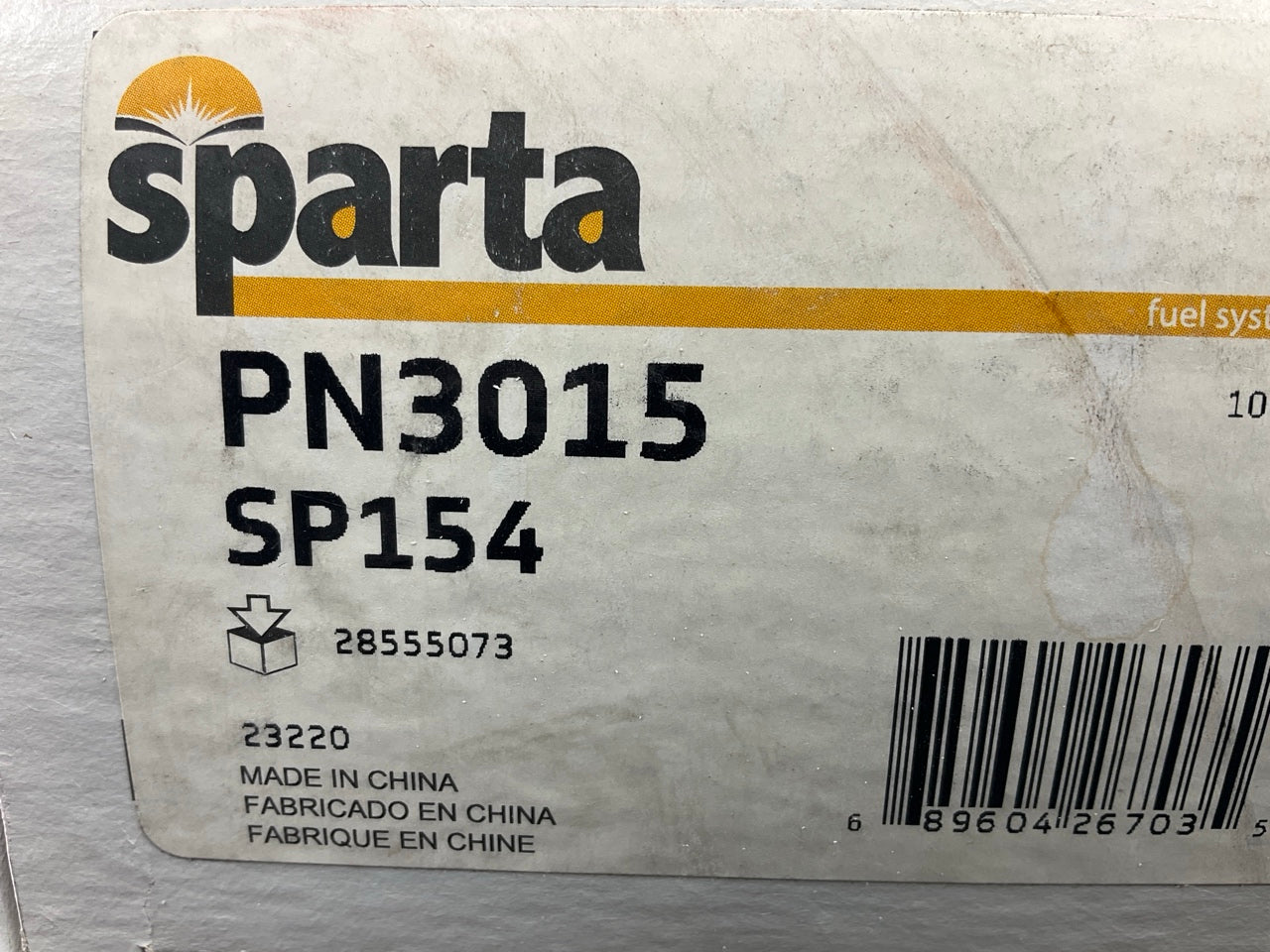 Sparta PN3015 Electric Fuel Pump And Strainer Set