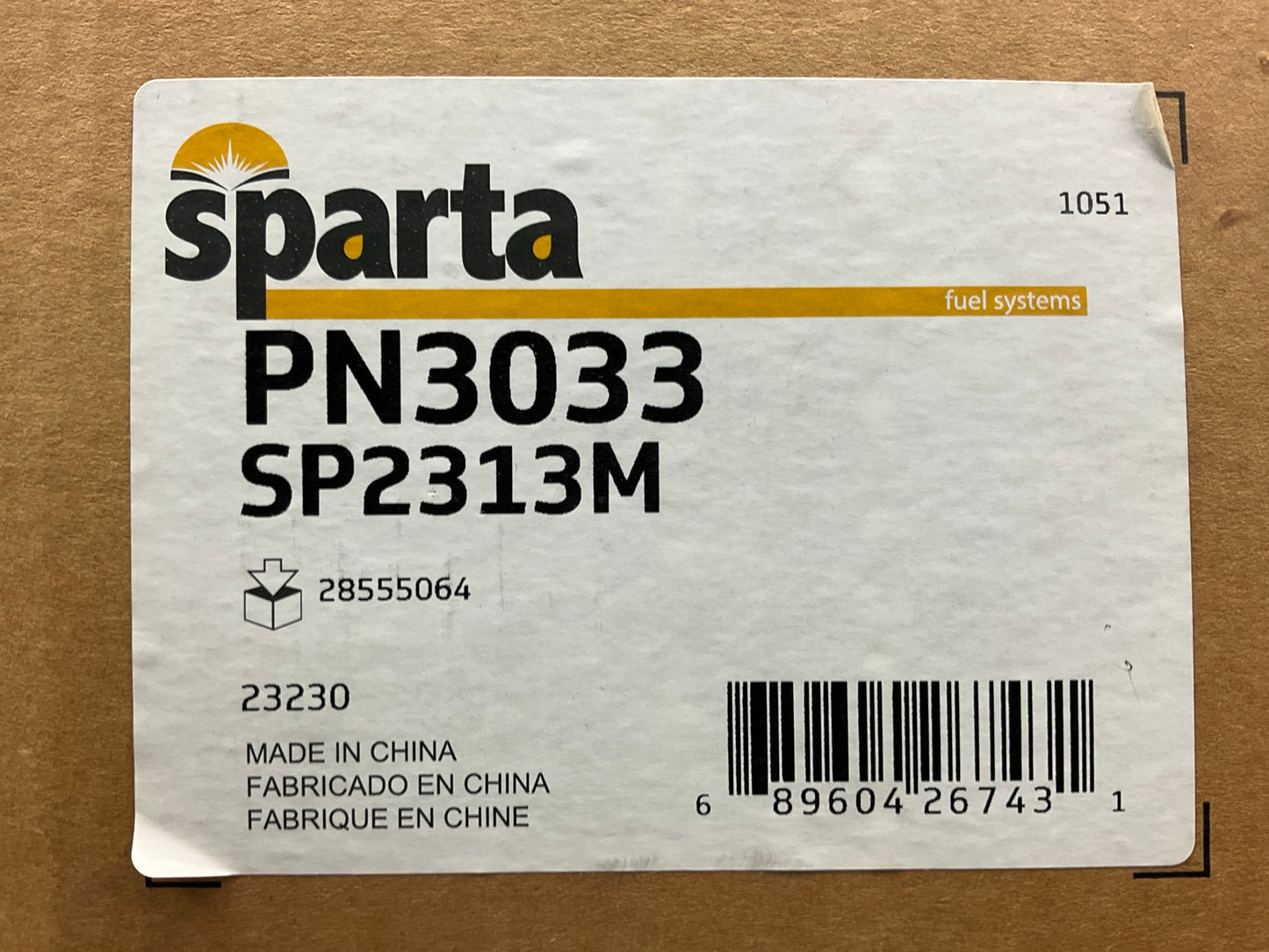 Sparta PN3033 Fuel Pump Module Assembly