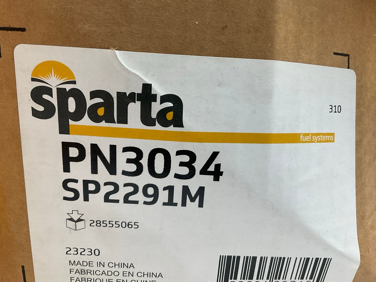 NO STRAINER - Sparta PN3034 Fuel Pump Module Assembly