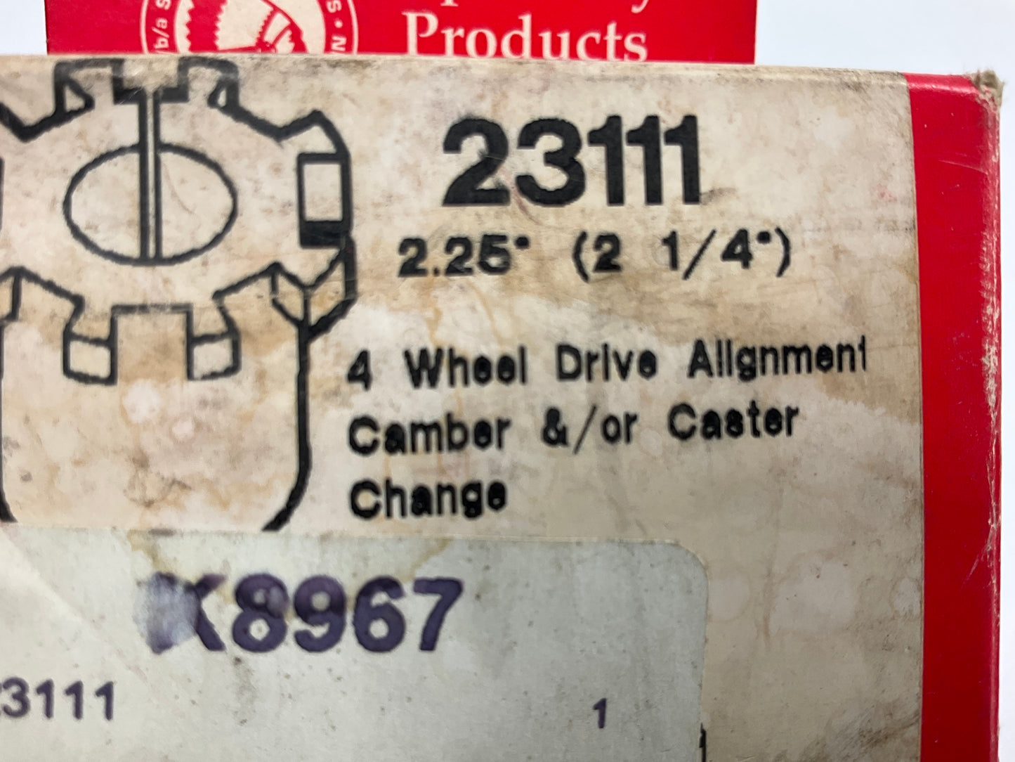 (2) Specialty 23111 Front Camber/Caster Alignment Bushing - 2-1/4 Degree 4WD