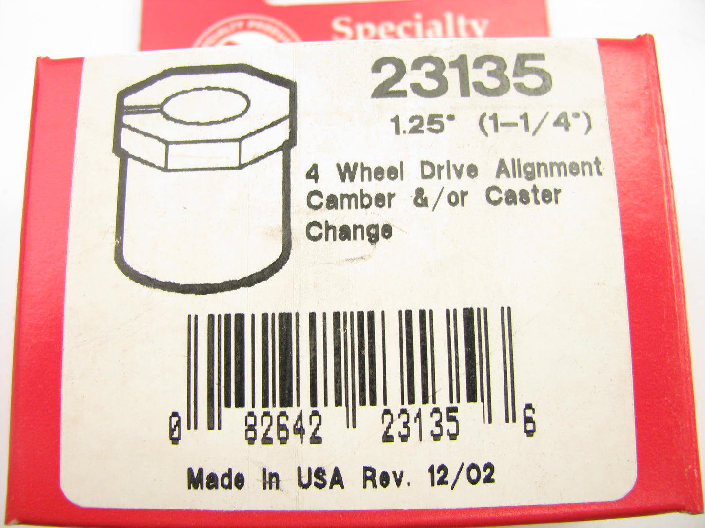 Specialty Products 23135 Front Camber/Caster Alignment Bushing - 1-1/4 Degree