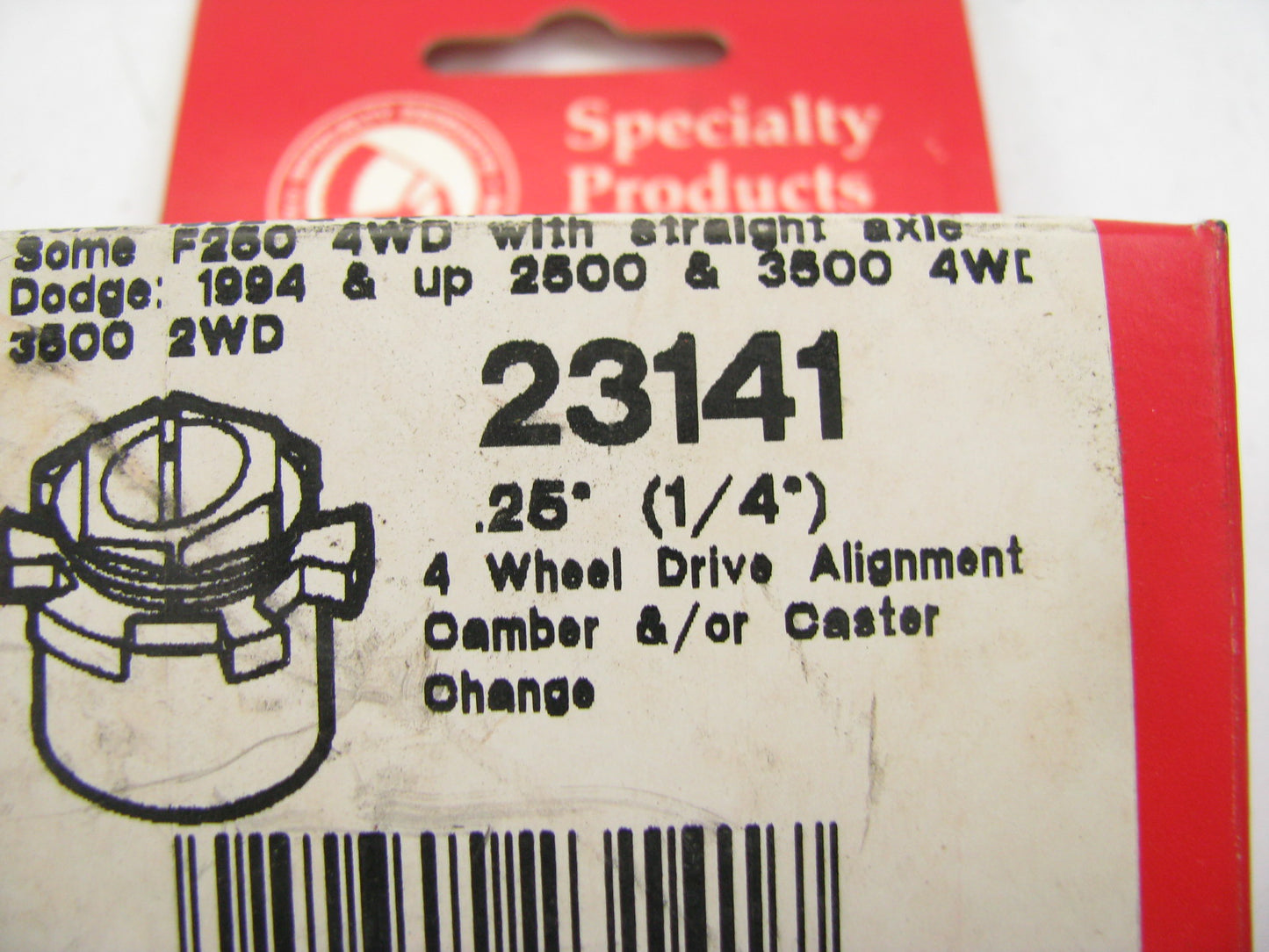 (2) Specialty 23141 Front Alignment Caster / Camber Bushing - 1/4 Degree