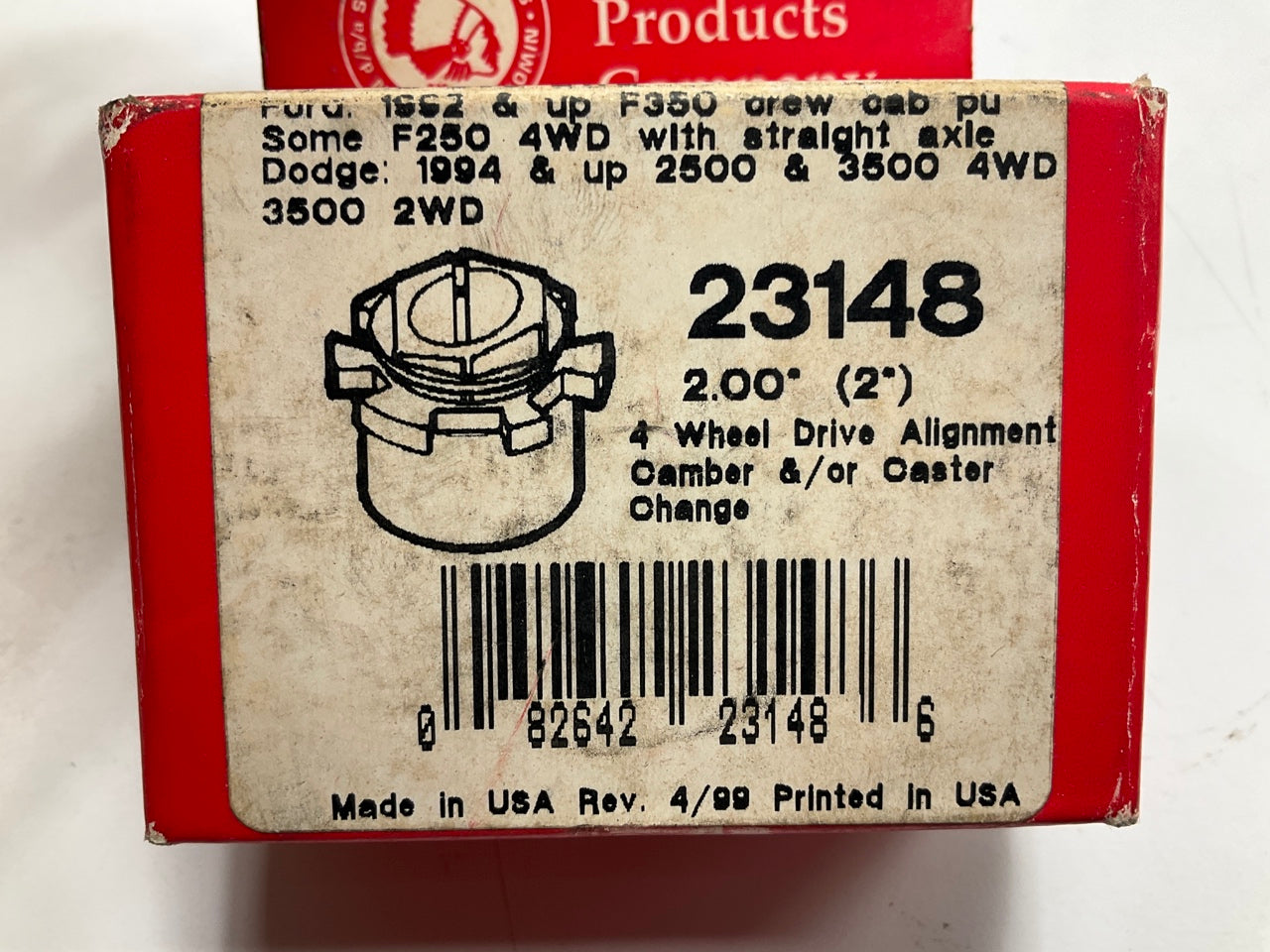 (2) Specialty 23148 Front Alignment Caster / Camber Bushing - 2 Degree 4WD