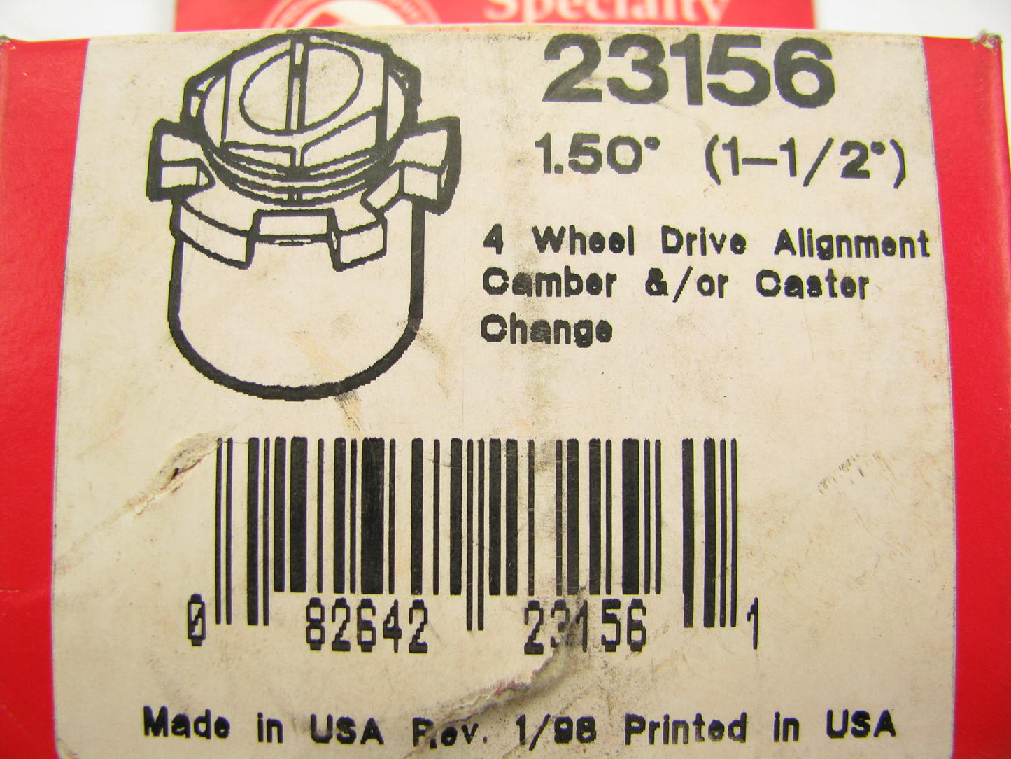 Specialty Products 23156 Front Alignment Caster Camber Bushing 1-1/2 Degree 4WD