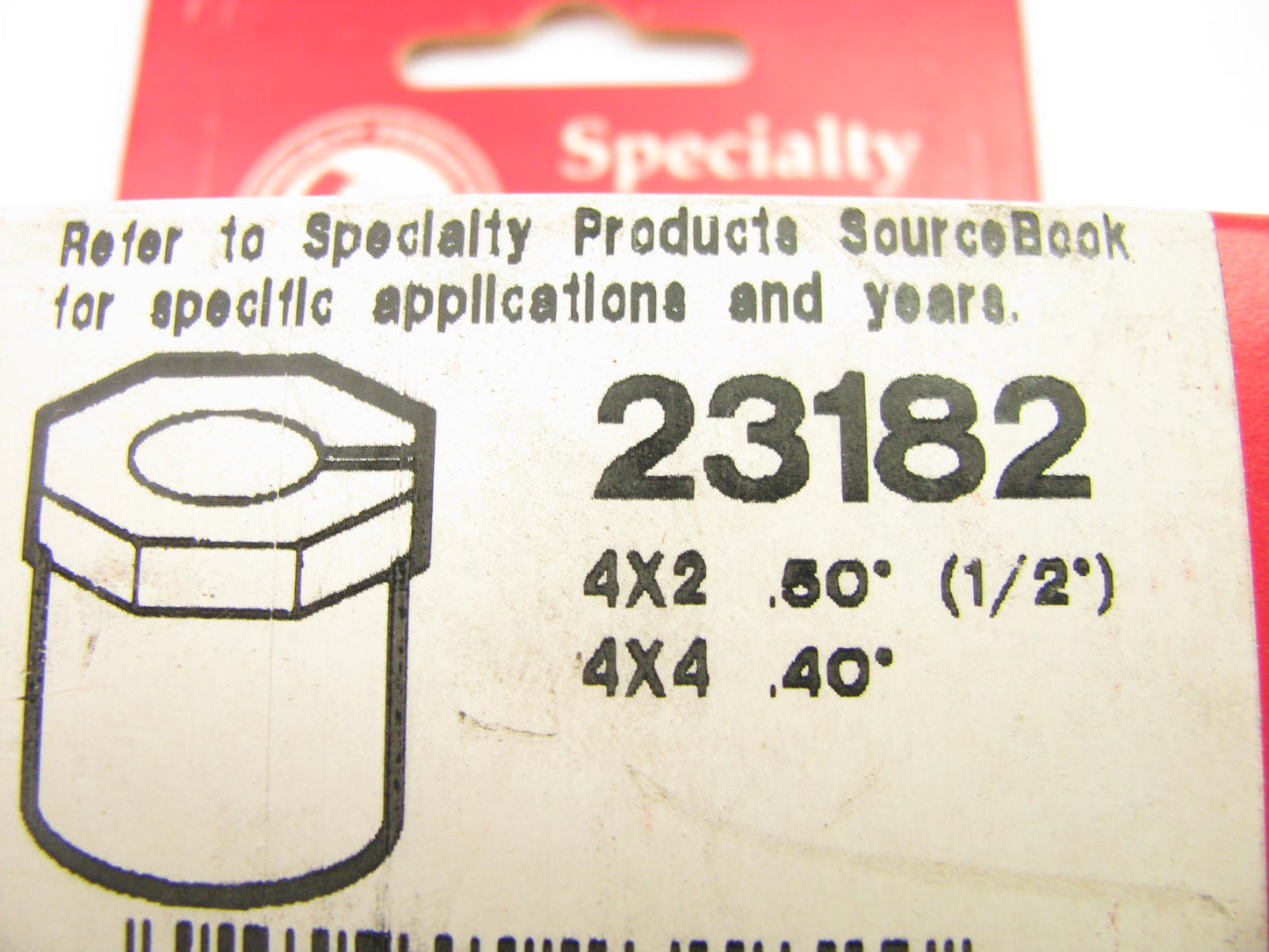 Specialty Products 23182 Front Alignment Caster/Camber Bushing 1/2 Degree RWD