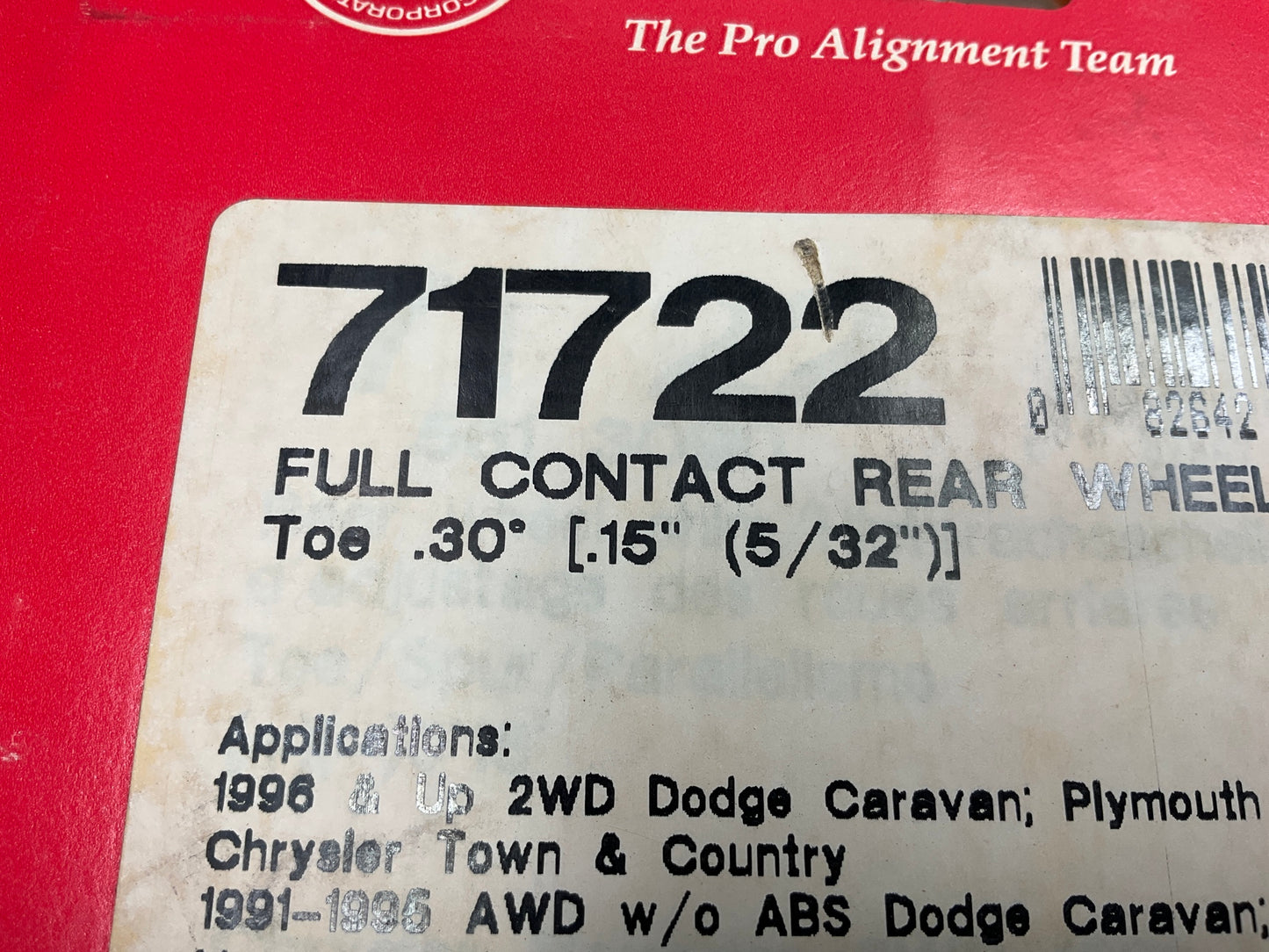 (2) Specialty Products 71722 Rear Camber Adjustment Shim
