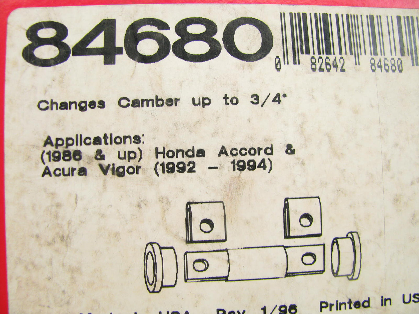 Specialty Products 84680 Rear Suspension Alignment Camber Kit - 3/4 Degree
