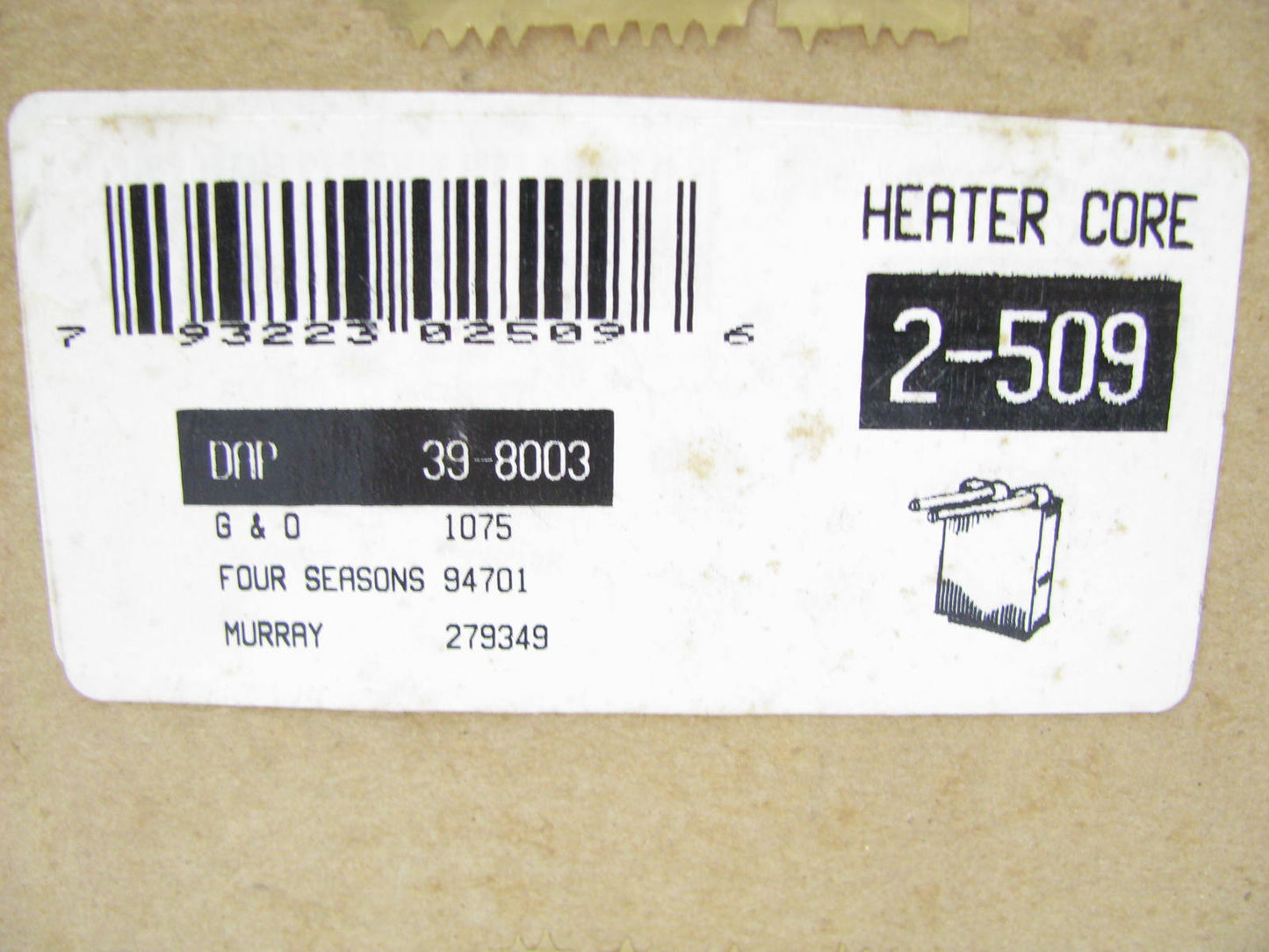 Spectra 2-509 HVAC Heater Core For 1986-1989 Taurus Sable 1988-1989 Continental