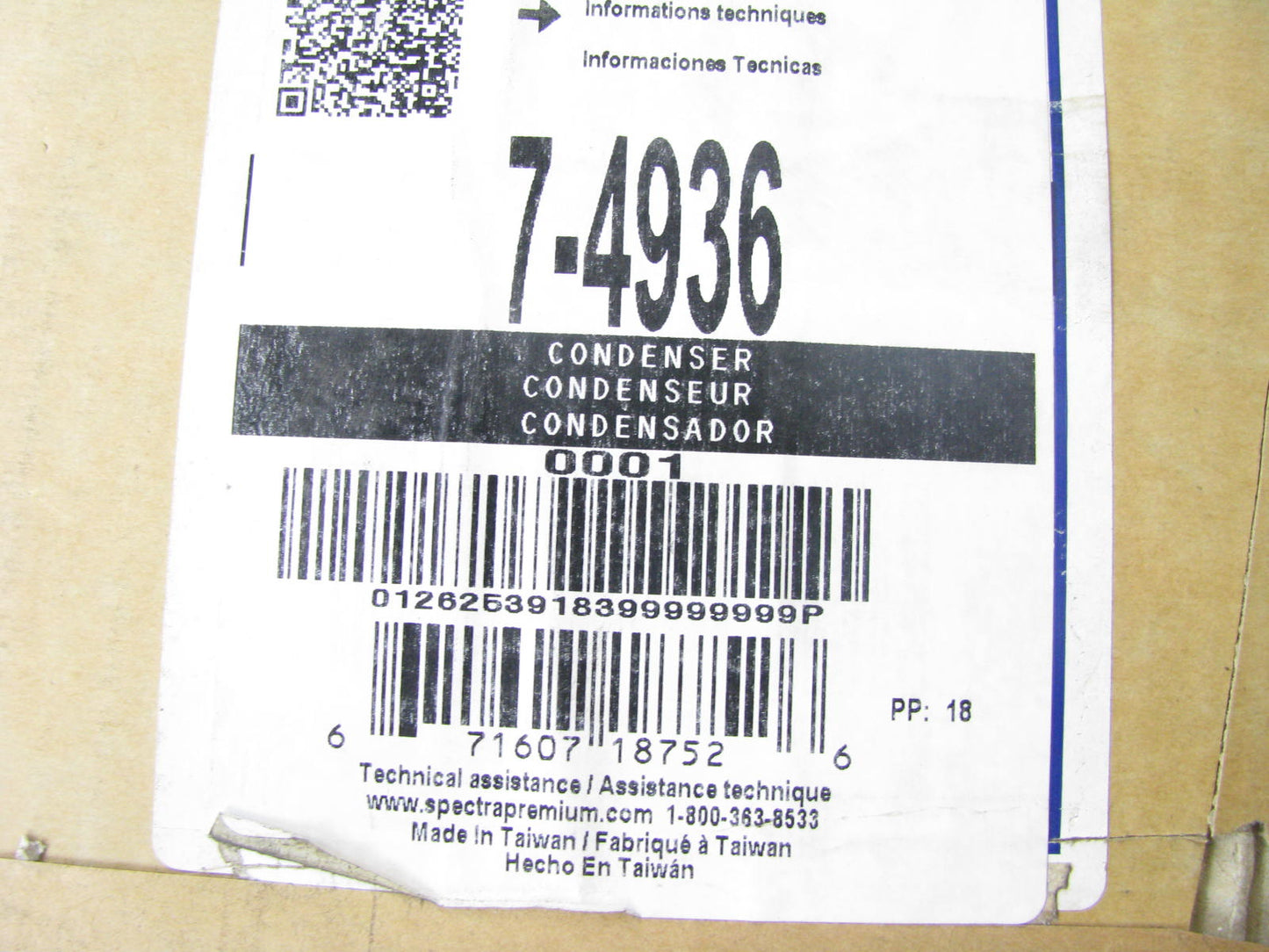 Spectra 7-4936 A/C Condenser For 1997-2000 Audi A8 1997-03 A8 Quattro