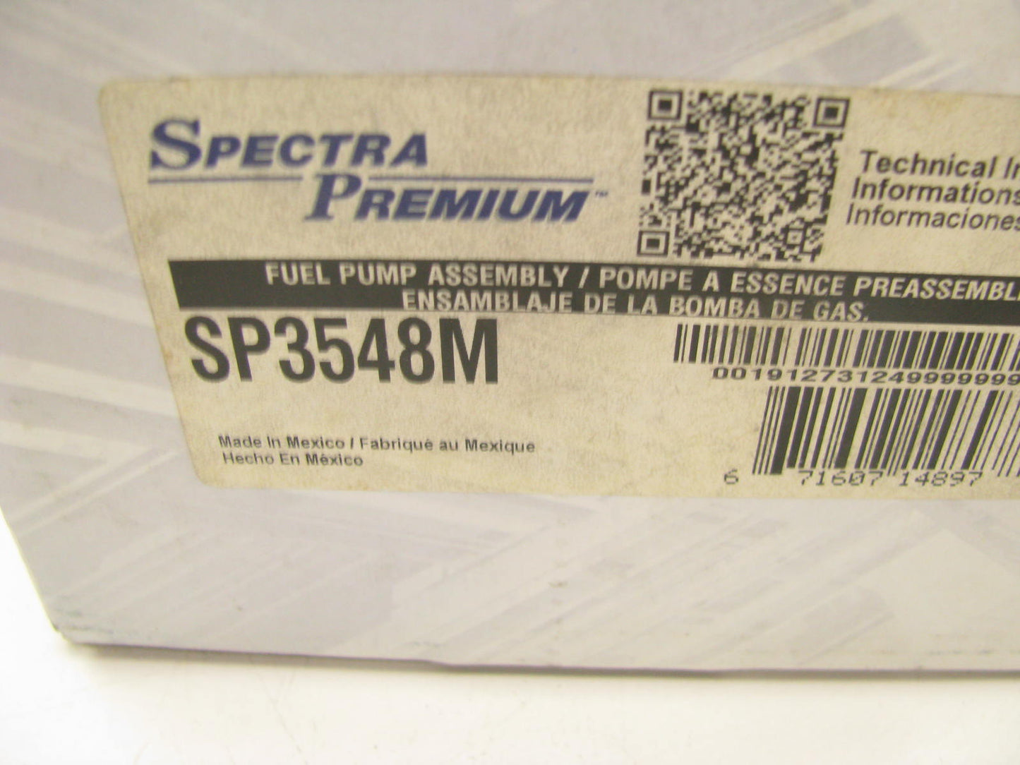 New Spectra SP3548M Fuel Pump Assembly For 2000 Saturn 2.2L 3.0L