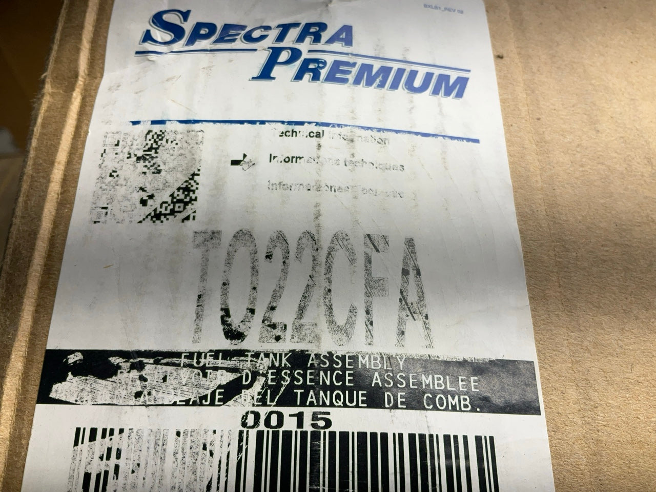 Spectra TO22CFA Fuel Gas Tank & Pump Assembly For 2005-2009 Toyota Prius