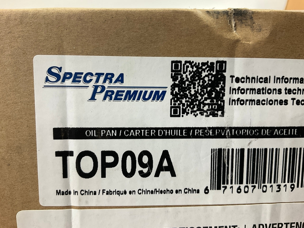 Spectra TOP09A Engine Oil Pan