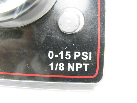 Spectre 2515 Liquid Filled Fuel Pressure Gauge - 1/8'' NPT - 0-15 PSI