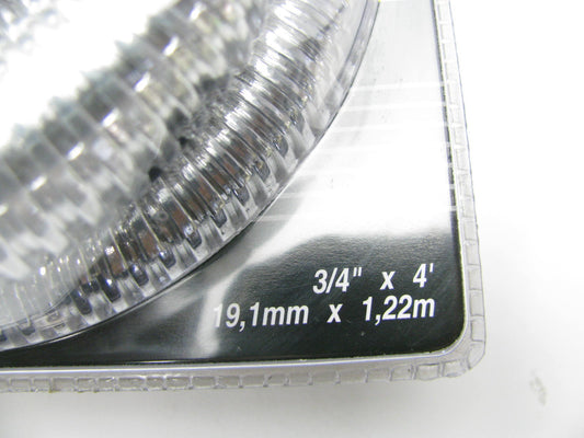 Spectre 29848 Convoluted Chrome Split Wiring Loom - 3/4'' X 4'