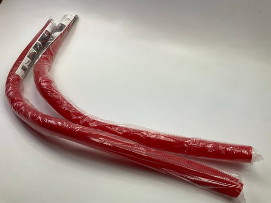 (2) Spectre 29942 Red 1-1/4'' Split Protective Wire Cover Loom, 47'' Long