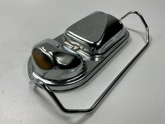 Spectre 4225 Brake Master Cylinder 3-1/4''x6'' Chrome Top Cover Cap For 2944453