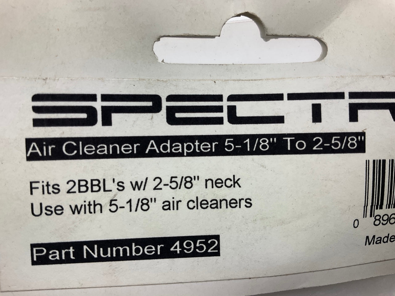 Spectre Performance 4952 5-1/8'' To 2-5/8'' Air Cleaner Adapter