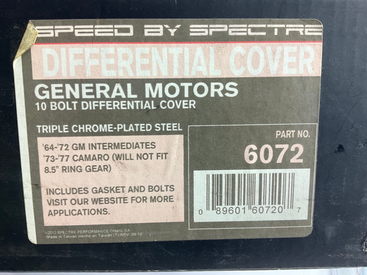 Spectre 6072 10 Bolt Differential Cover 64-72 GM 73-77 Camaro