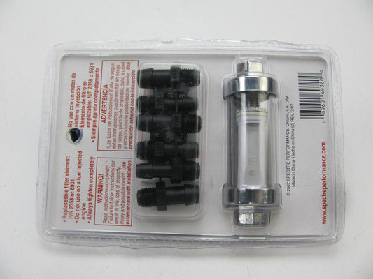 Spectre 6932 Universal Carburetor Fuel Filter For 1/4'', 5/16'' Or 3/8'' Fuel Lines