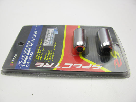 Spectre 7878 5/32'' Triple Chrome Plated Vacuum Line Magna Kool Hose Ends (2 Pcs)