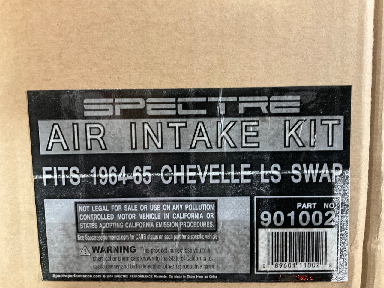 Spectre 901002 CAI Cold Air Intake RED FILTERS 1964-1965 Chevelle LS Engine Swap