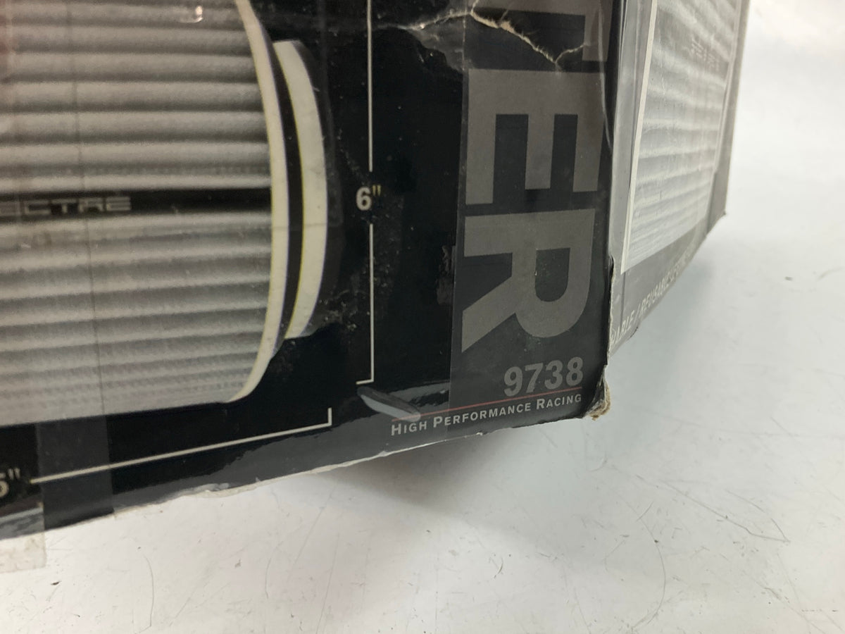 COSMETIC DAMAGE Spectre 9738 Clamp-On Air Filter High-flow Washable & Reusable