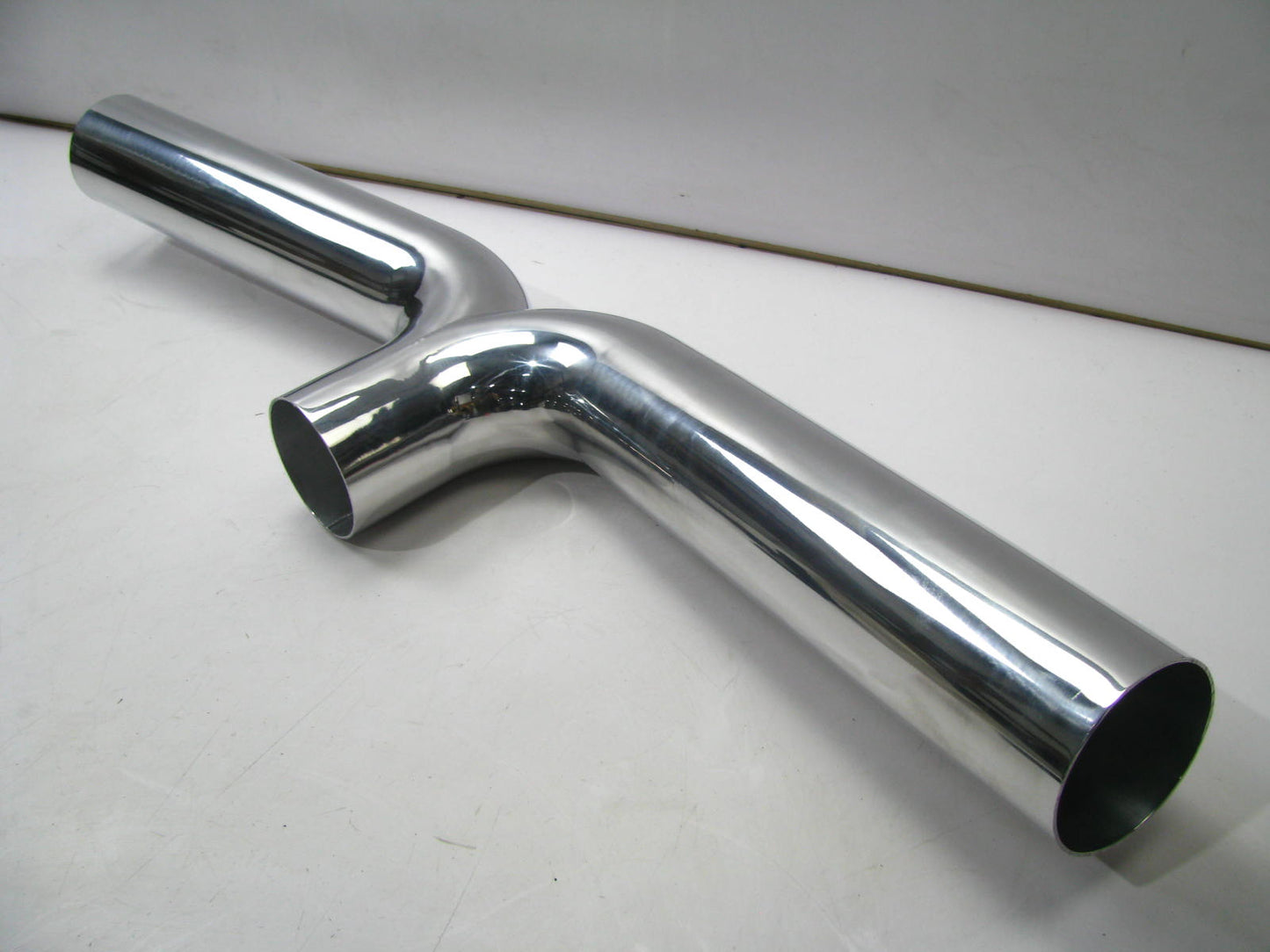 Spectre Cold Air Intake System 4'' O.D. Y-pipe Tube 170 Degree Polished Aluminum