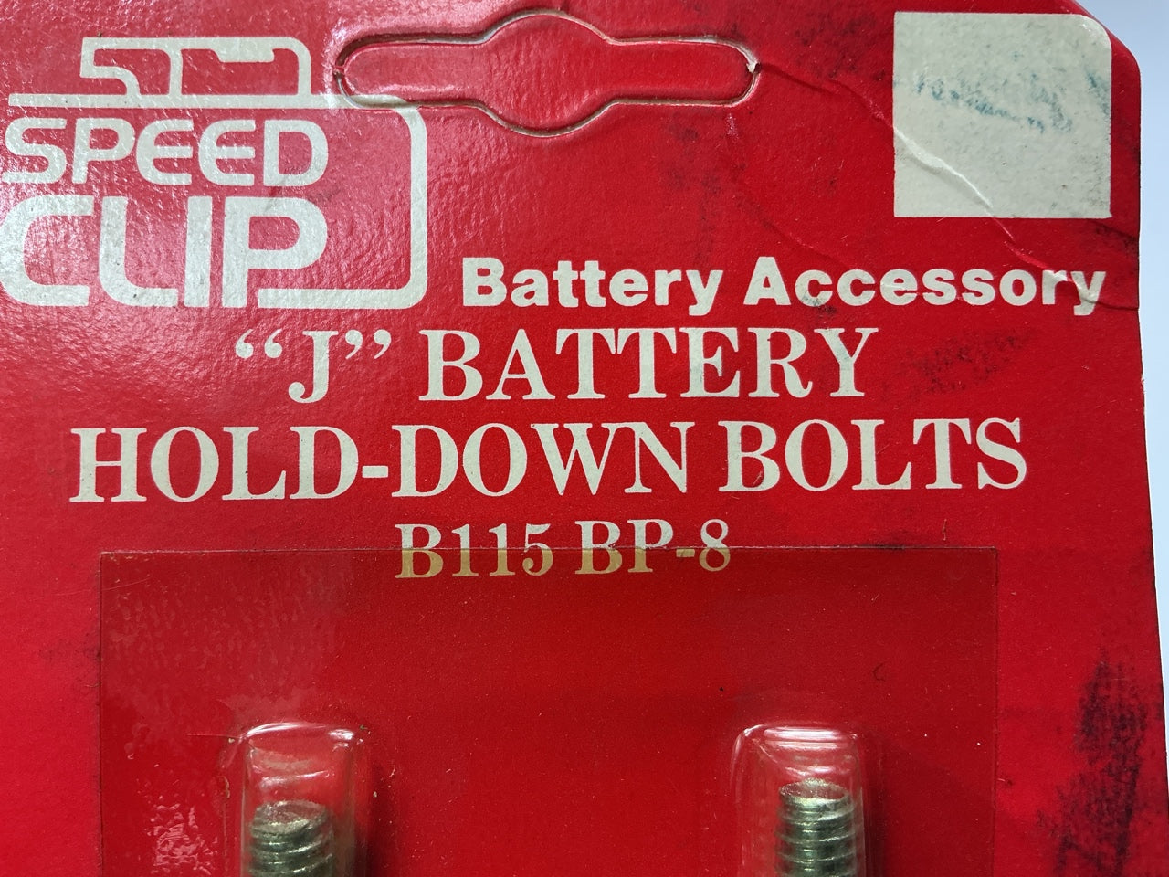 Speed Clip BP8 Battery Hold Down Bolts For Bracket, Universal, 8'' (J) Bolts
