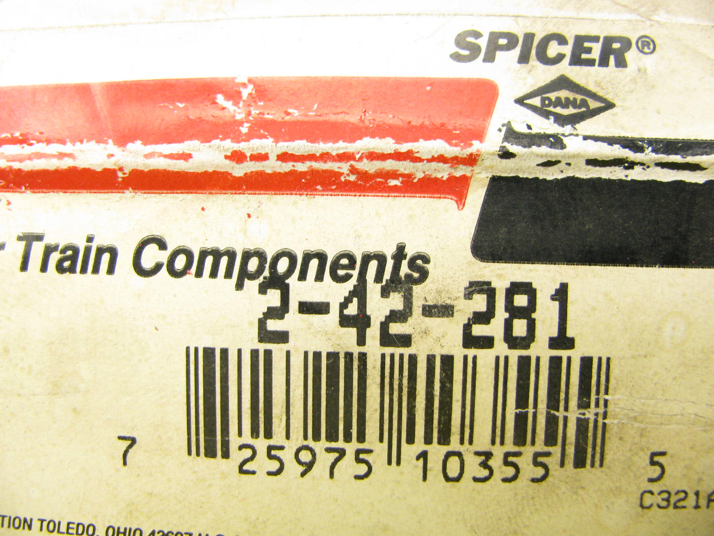 Spicer 2-42-281 Slip Tube Shaft - 1.2500-16 Spline 4.688'' Long .0950'' Wall