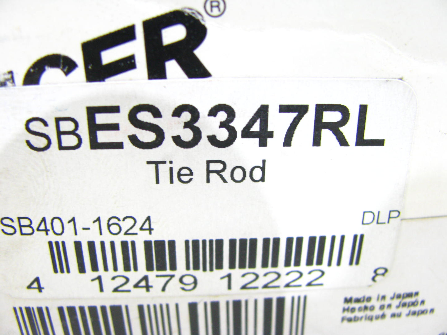 Spicer 401-1624 FRONT INNER Steering Tie Rod End
