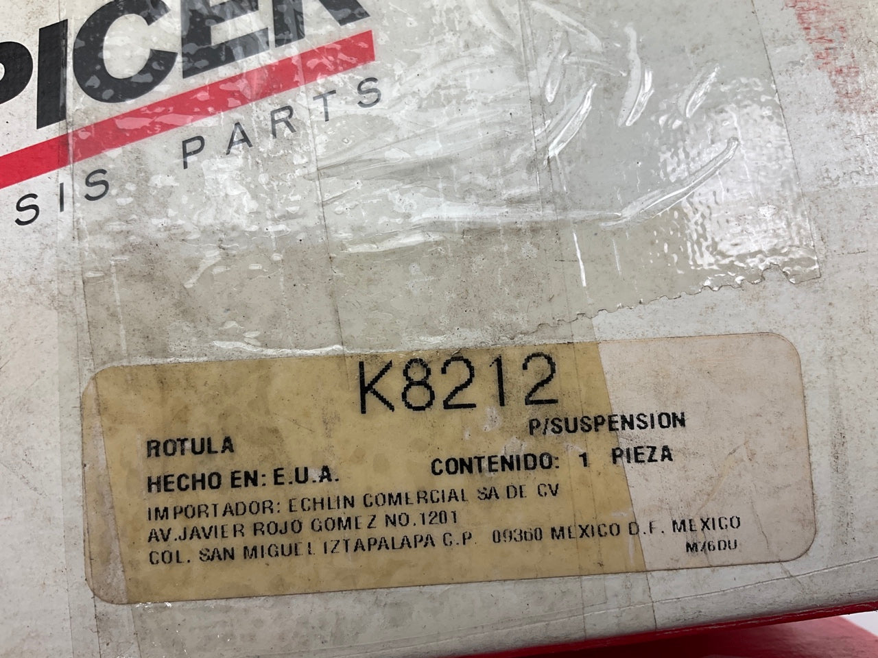 (2) Spicer K8212 Suspension Ball Joint - Front Upper