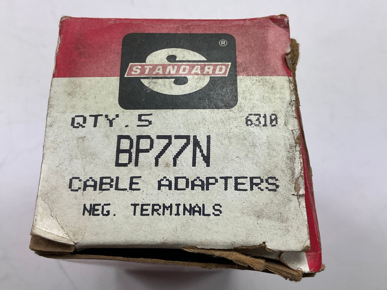 5 Standard Battery Terminal Adapters, Top Post To Side Post, Negative, 3/8'' Stud