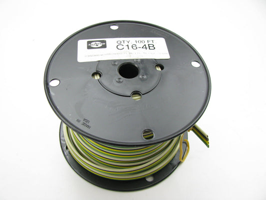 Standard C16-4B Automotive Flat Conductor Cable - 16 Gauge 4 Conductor 100' Long