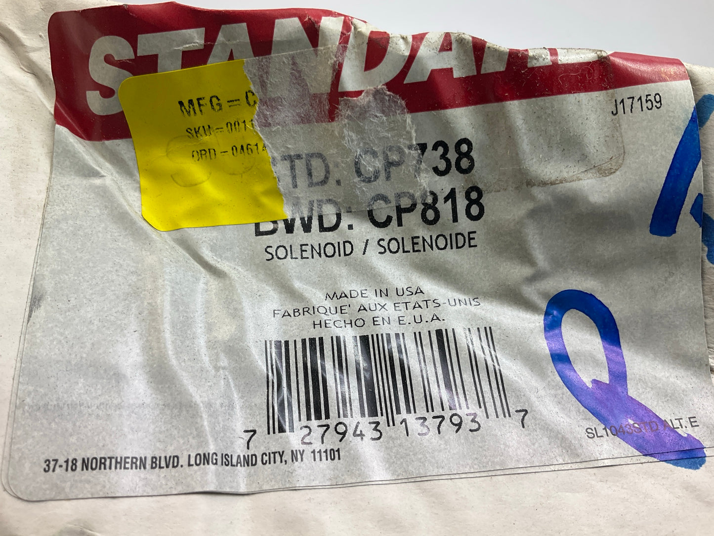Standard CP738 Vapor Canister Purge Valve For 2009-2010 Ford F-150 4.6L-V8