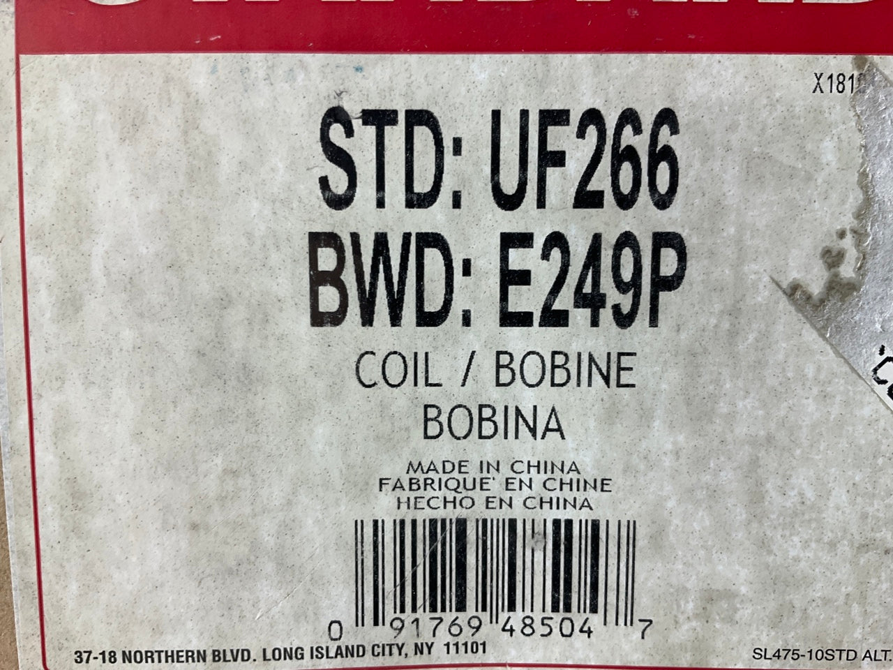Standard Motor Products UF266 Ignition Coil