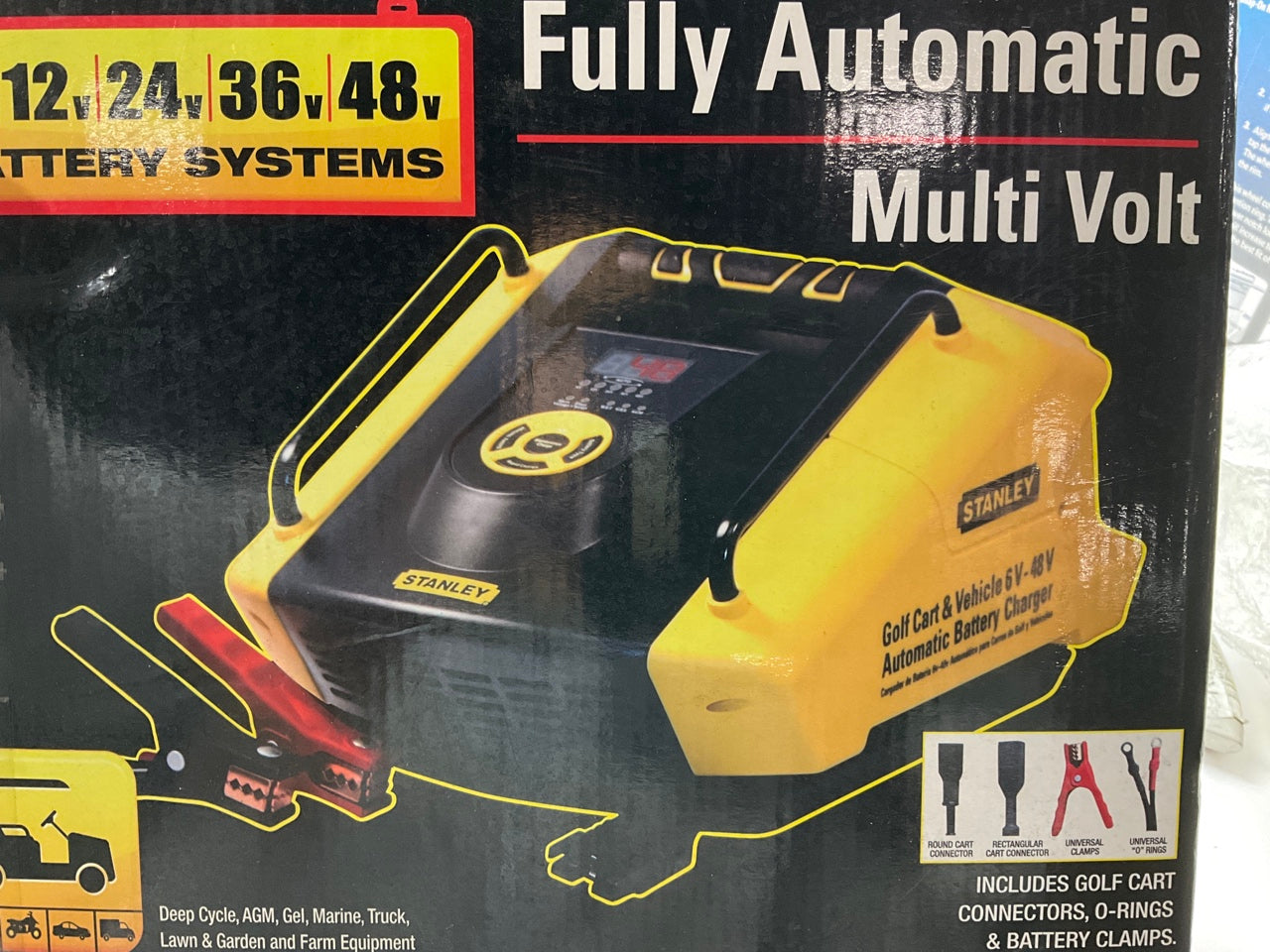 Stanley GBCPRO 2 Amp Golf Cart And Vehicle Battery Charger - 6V To 48V