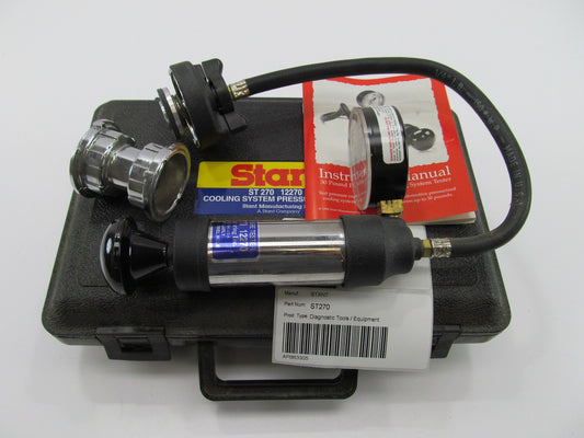 Stant ST270 Cooling System Pressure Checker Tester Tool Set