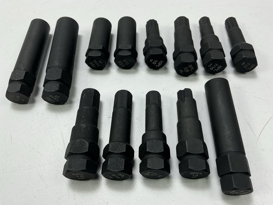 INCOMPLETE Steelman Locking Lug Nut Master Set Wheel Lock Key Removal Tool Kit