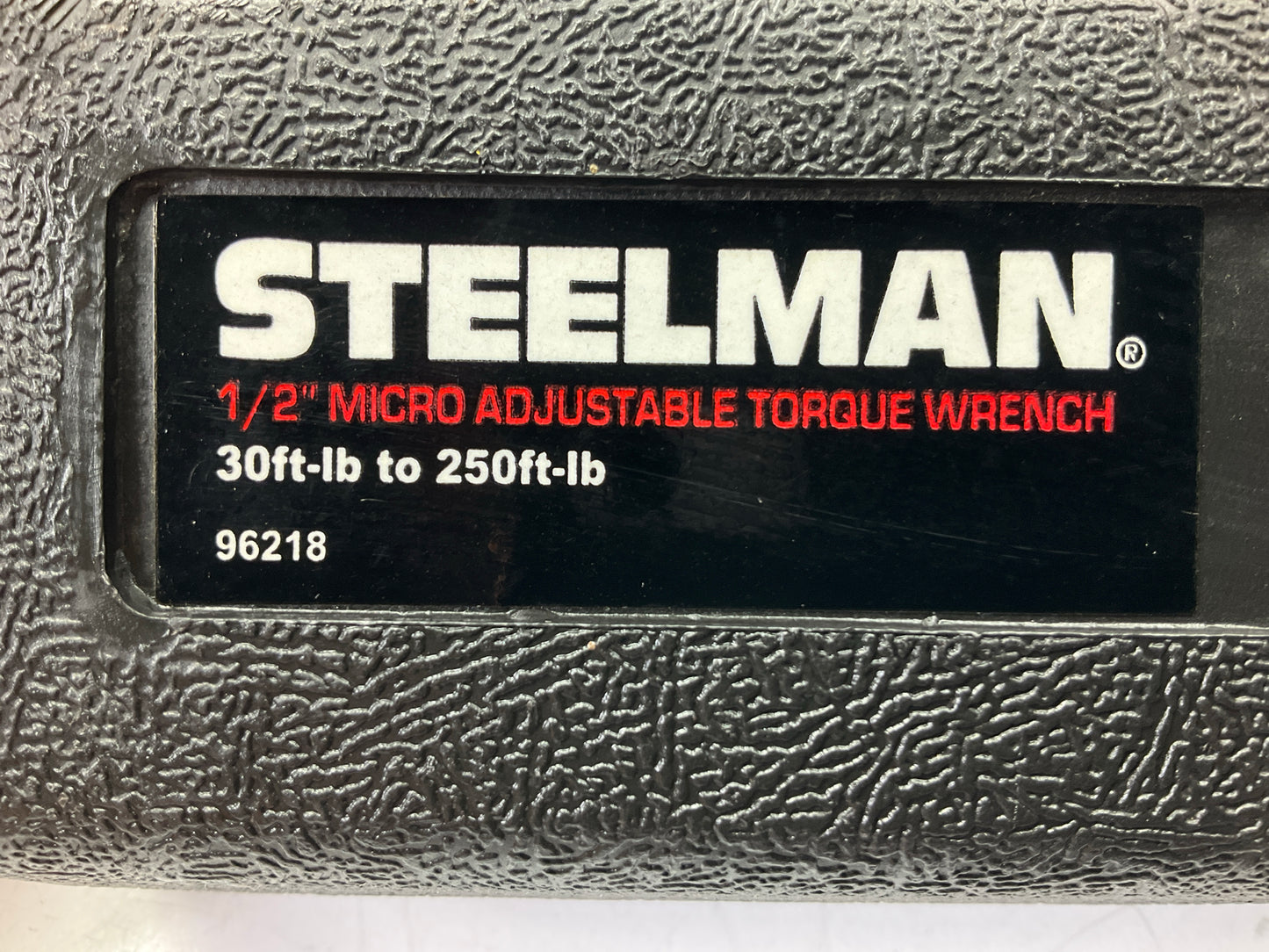 USED Steelman 96218 1/2'' Drive Micro Adjustable Torque Wrench - 30-250 Ft-lb
