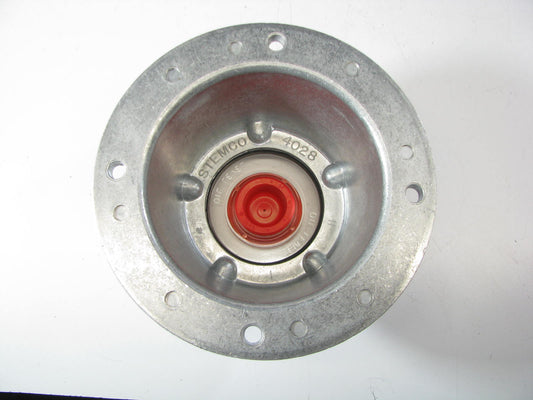 Stemco 340-4028 Trailer Oil Hub Cap - 5.94'' OD 4.09'' ID 5'' Bolt Circle X 4 Hole