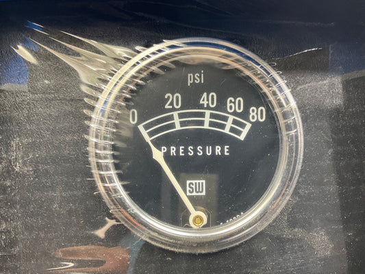 Stewart Warner 82208 Mechanical Oil Pressure Gauge 2-1/16'', 0 To 80 Psi