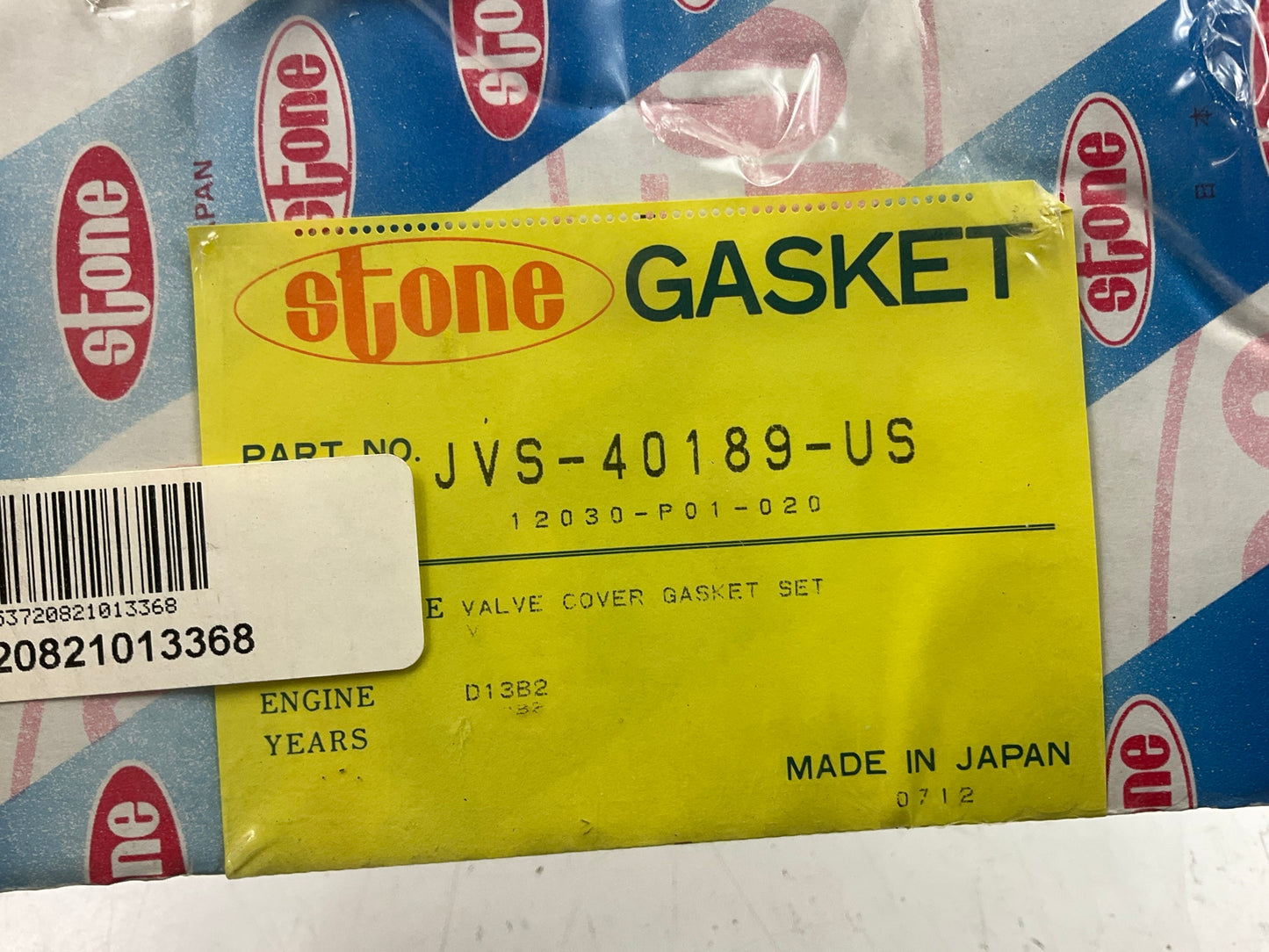 Stone Gasket JVS-40189-US Valve Cover Gasket